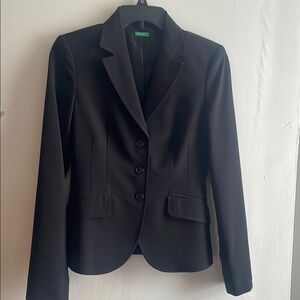 United Colors Of Benetton Black Tailored Blazer